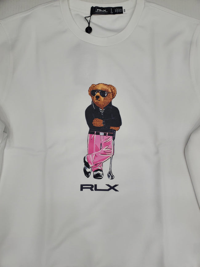 Nwt Polo Ralph Lauren White RLX Golf Bear Teddy Bear Sweatshirt - Unique Style