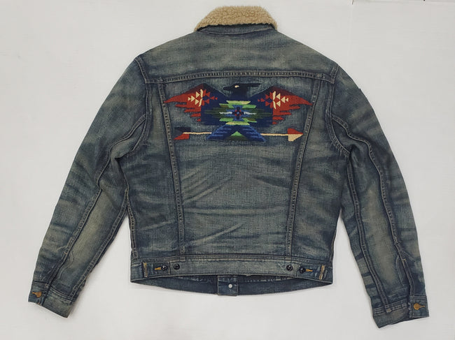 Pre-Owned Polo Ralph Lauren South Western Jean Jacket - Unique Style