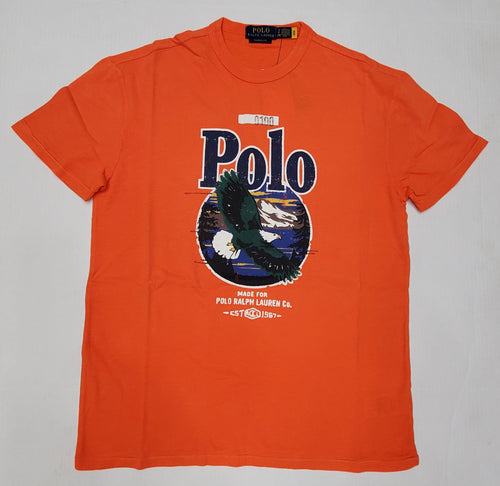 Nwt Polo Ralph Lauren Orange Eagle Classic Fit Tee - Unique Style