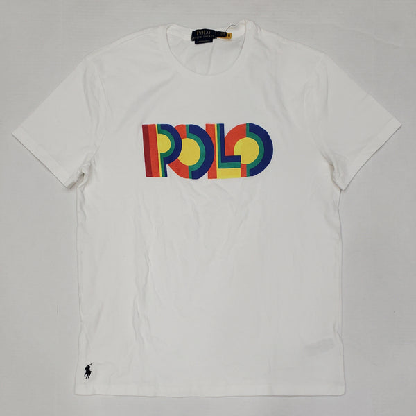 Nwt Polo Ralph Lauren White Spellout Custom Slim Fit Tee - Unique Style