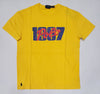 Nwt Polo Ralph Lauren Yellow 1967 Script Classic Fit Tee - Unique Style