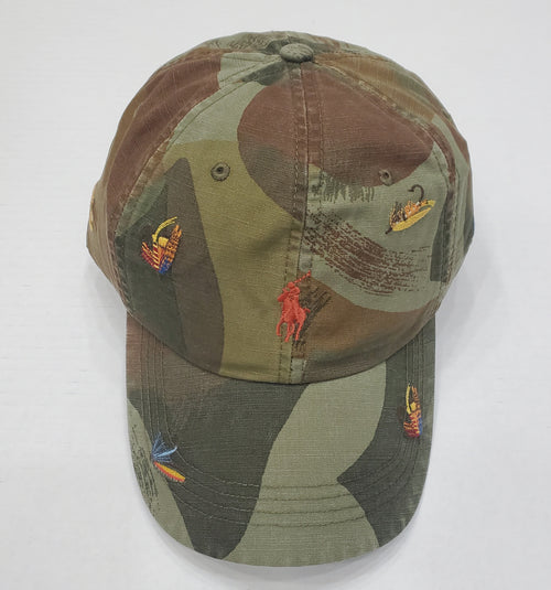 Nwt Polo Ralph Lauren Camo Embroidered Adjustable Hat - Unique Style