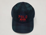 Nwt  Polo Ralph Green Plaid 1967 Athl Dept Adjustable Strap Back