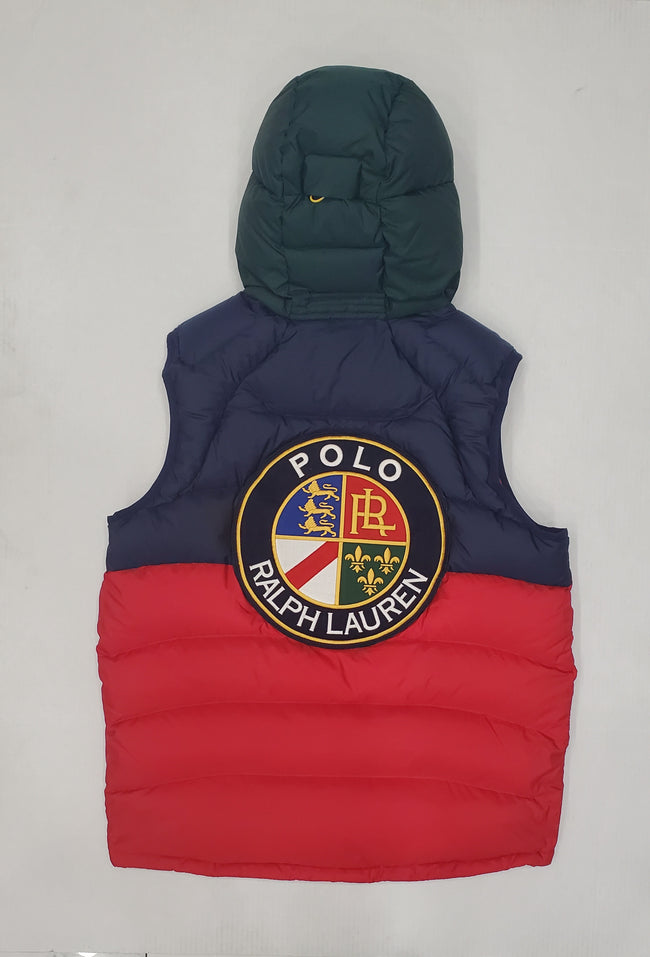 Nwt Polo Ralph Lauren Red/Navy Cookie Down Vest - Unique Style