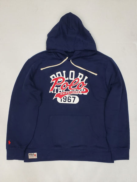 Nwt Polo Ralph Lauren Pennant Logo Baseball Hooded Jersey