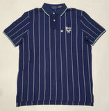 Nwt Polo Ralph Lauren Navy/White Pinstripe Tennis Classic Fit Polo