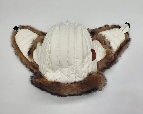 Nwt Polo Ralph Lauren Polo Ralph Lauren Cream Quilted Lamb Shearling Fur Hat - Unique Style