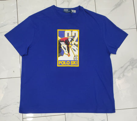 Nwt Polo Ralph Lauren Big Pony Paint Spellout Tee