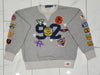 Nwt Polo Ralph Grey Basketball Patches Classic Fit Sweatshirt