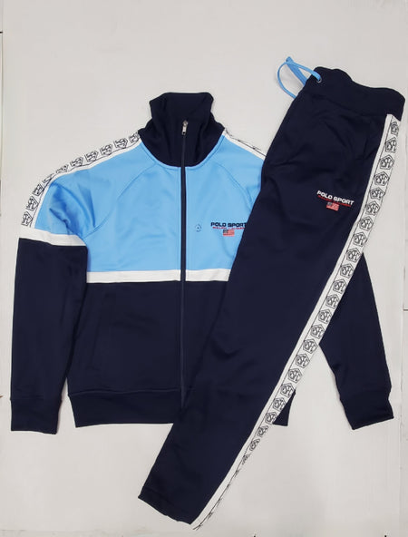 Nwt Polo Ralph Lauren Sky Blue Pullover Polo Sport Hoodie with Matching Sky Blue Polo Sport Joggers