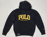 Nwt Polo Ralph Lauren Black/Yellow Spellout Hoodie - Unique Style