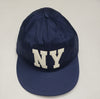 Nwt Polo Ralph Lauren Navy NY Satin Adjustable Leather Strap Back Hat