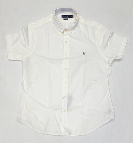 Nwt Polo Ralph Lauren White Chambray Small Pony Classic Fit Button