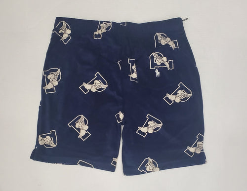 Nwt Polo Ralph Lauren Navy Allover P-Wing Terry Shorts