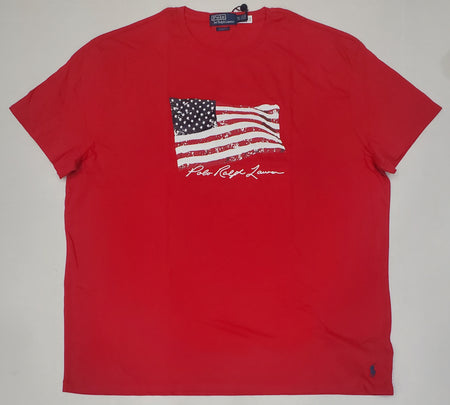 Nwt Polo Ralph White American Flag Classic Fit Tee