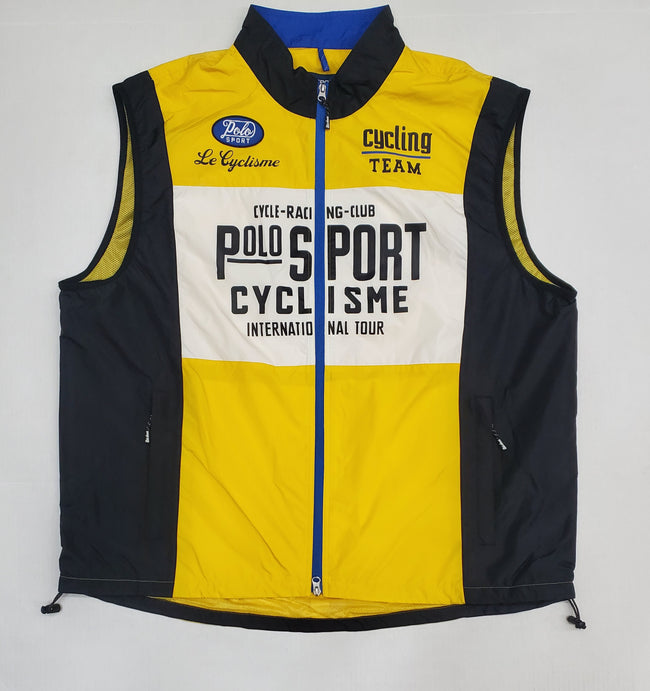 Nwt Polo Sport Black/Yellow Nylon Vest