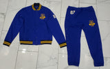 Nwt Polo Ralph Lauren Royal Blue Track Team 067 Button Jacket with Matching Track Team 067 Tear Away Pants