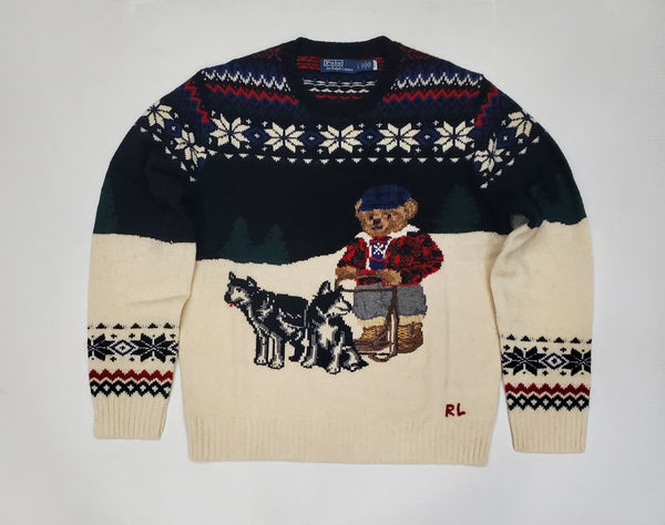 Nwt Polo Ralph Lauren Iditarod Teddy Bear Wool Sweater - Unique Style