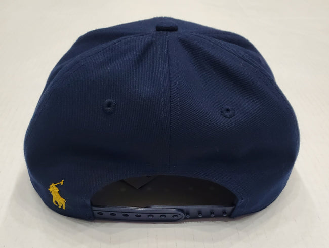 Nwt Polo Ralph Lauren Navy Triple Pony Snap Back - Unique Style