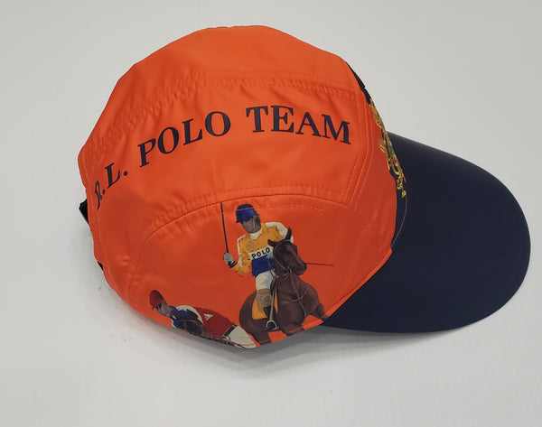 Polo Ralph Lauren Orange Equestrian Adjustable Strap Back Hat - Unique Style