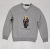 Nwt Polo Big & Tall Grey Toggle Bear Sweatshirt