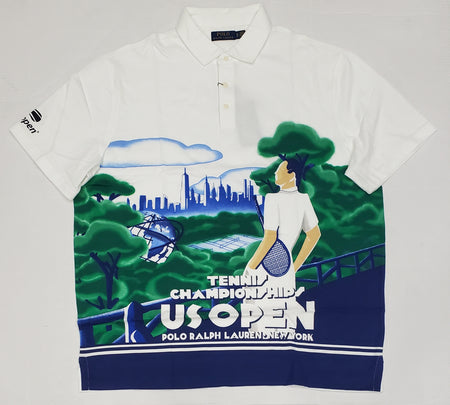 Nwt Polo Ralph Lauren White Nyc US Open Classic Fit Polo