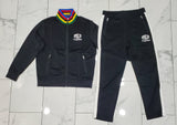 Nwt Polo Sport Black Cyclisme Zip Up Track Jacket With Matching Track Pants