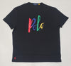 Nwt Polo Ralph Black Color Script Classic Fit Tee