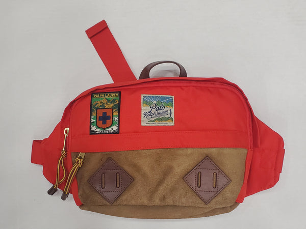 Nwt Polo Ralph Lauren Suede Trail Waist Pack