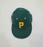 Nwt Polo Ralph Lauren Green 'P' Leather Adjustable Strap Back