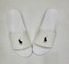 Nwt Polo Ralph Lauren White Big Pony Slides - Unique Style