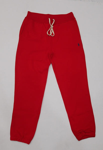 Nwt Polo Ralph Lauren Red Small Pony Fleece Joggers - Unique Style