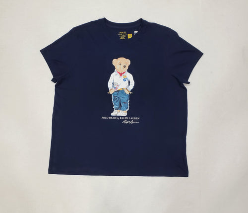 Polo White Rugby Teddy Bear Tee for Women