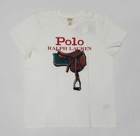 Nwt Womens Polo Ralph Lauren Small Pony Navy/White T-Shirt