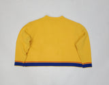 Nwt Polo Ralph Lauren Women's Yellow Polo Player Cropped Sweater - Unique Style