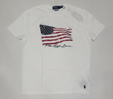 Nwt Polo Ralph White American Flag Classic Fit Tee