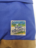 NWT Polo Ralph Lauren Royal Blue  Suede Trim Patches Bag Pack - Unique Style