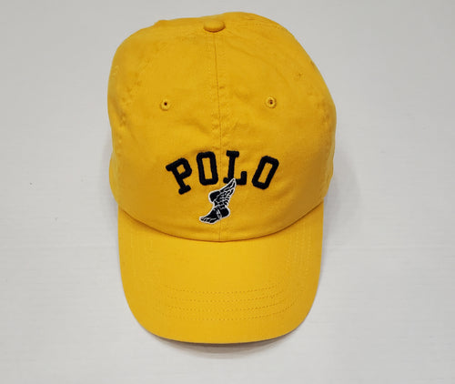 Nwt Polo Ralph Lauren Yellow Athletic Track Hat