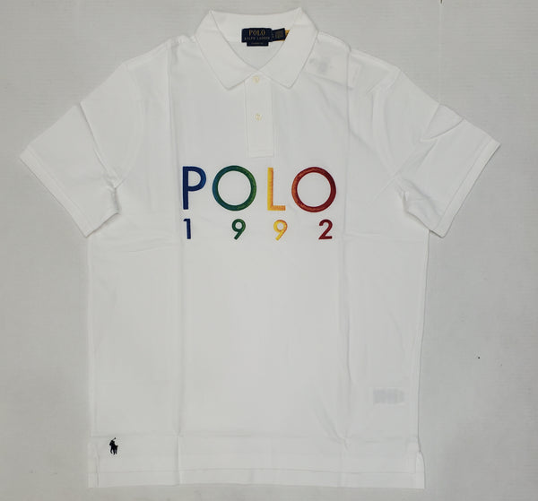 Nwt Polo Ralph White Embroidered 1992 Classic Fit Polo - Unique Style
