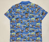 Nwt Polo Ralph Blue Allover Teddy Bear Print Classic Fit Polo - Unique Style