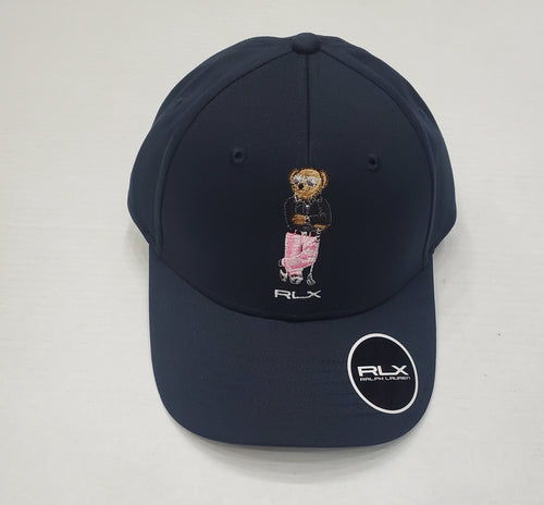 Nwt RLX Navy Golf Bear Velcro Strap Hat - Unique Style