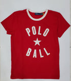 Nwt Polo Ralph Lauren Women's Red Polo Ball Star Tee - Unique Style