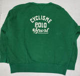 Nwt Polo Ralph Lauren Green Cyclisme Polo Sport Patches Sweatshirt - Unique Style