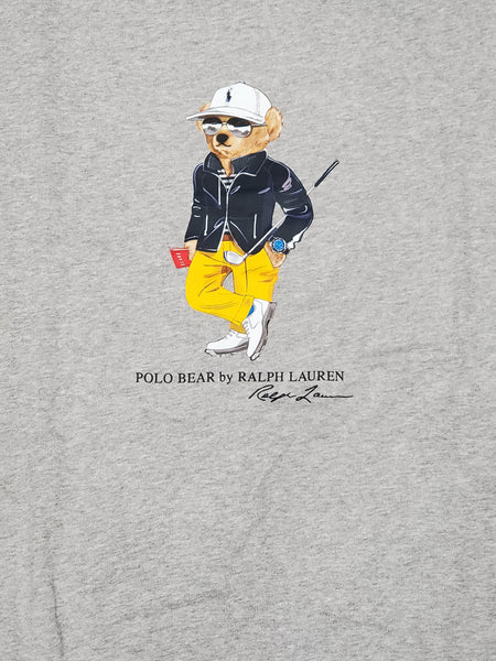 Nwt Polo Ralph Lauren Grey Golf Bear Teddy Bear Sweatshirt - Unique Style