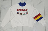 Nwt Polo Ralph Lauren Women's Boyfriend Fit PRL Patches Fleece Sweatshirt With Matching Joggers - Unique Style