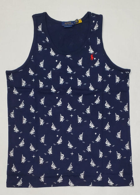 Nwt Polo Ralph Lauren Navy Usa Classic Fit Tank Top