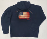 Nwt Polo Ralph Lauren Flag Wool Hoodie Sweater - Unique Style