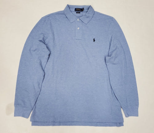 Nwt Polo Ralph Lauren Blue Classic Fit Long Sleeve Polo Shirt - Unique Style