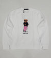 Nwt Polo Ralph Lauren White RLX Golf Bear Teddy Bear Sweatshirt - Unique Style