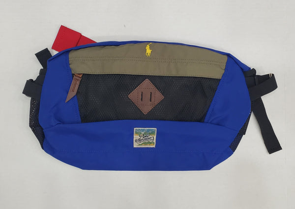 Nwt Polo Ralph Lauren Olive/ Royal Blue/Red Waist Pack - Unique Style